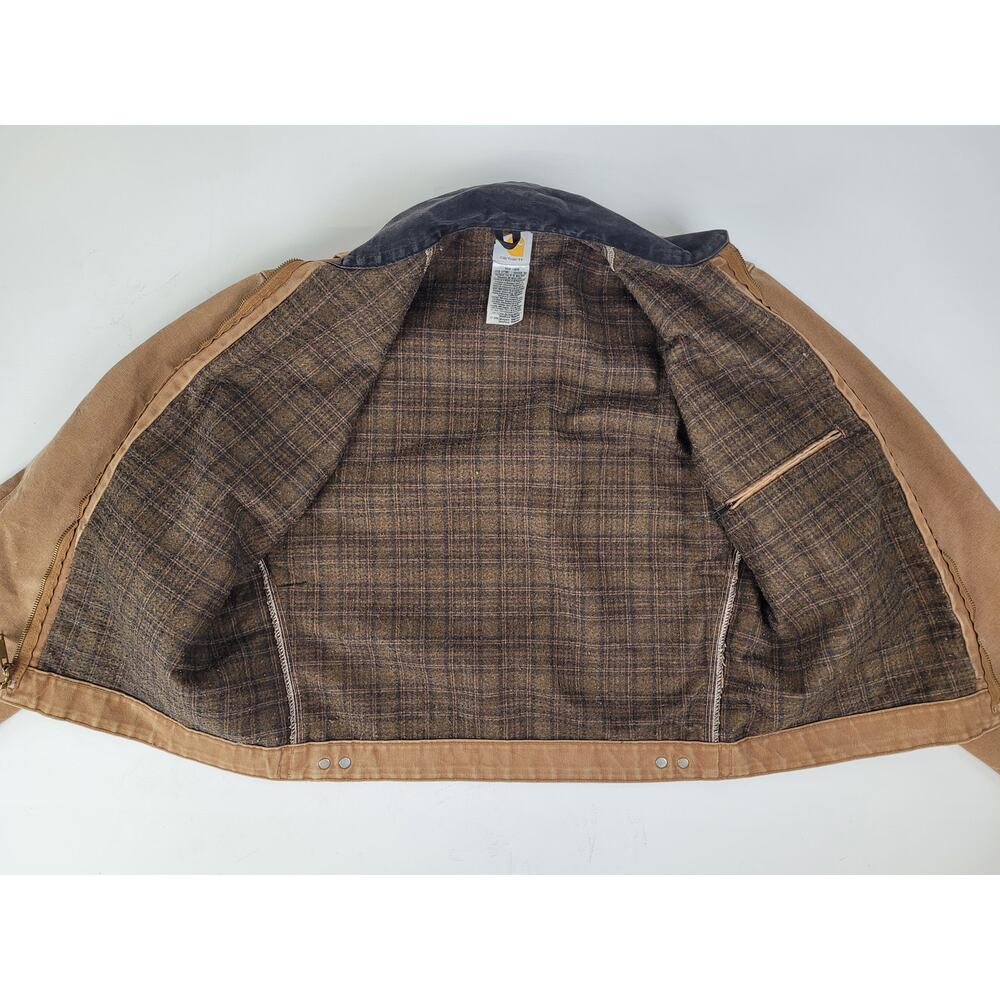 VTG 2005 Carhartt Detroit Jacket J97 BRN Men's Sz M | Broken Zipper - Picture 8 of 10